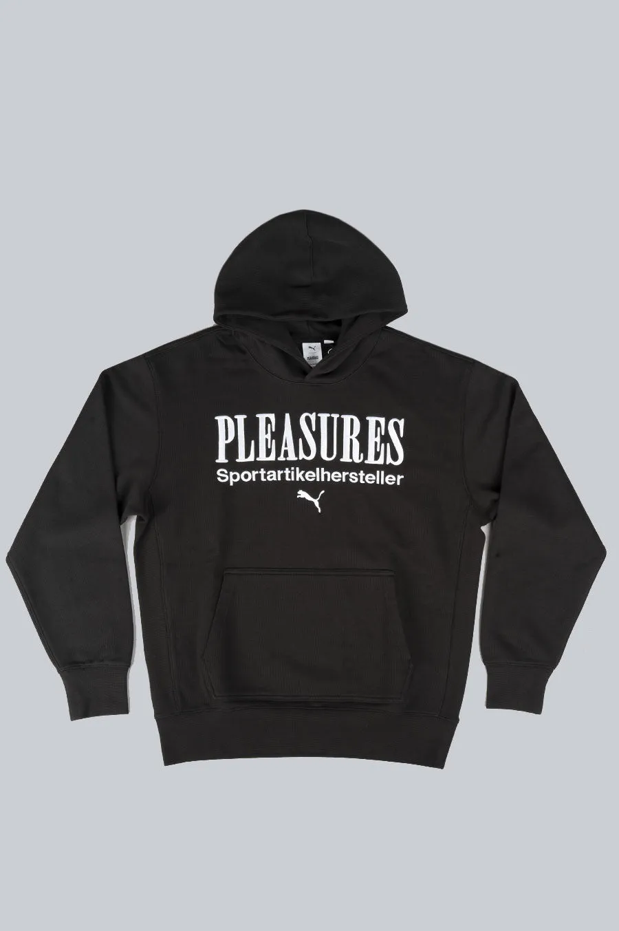 PUMA X PLEASURES GRAPHIC HOODIE BLACK