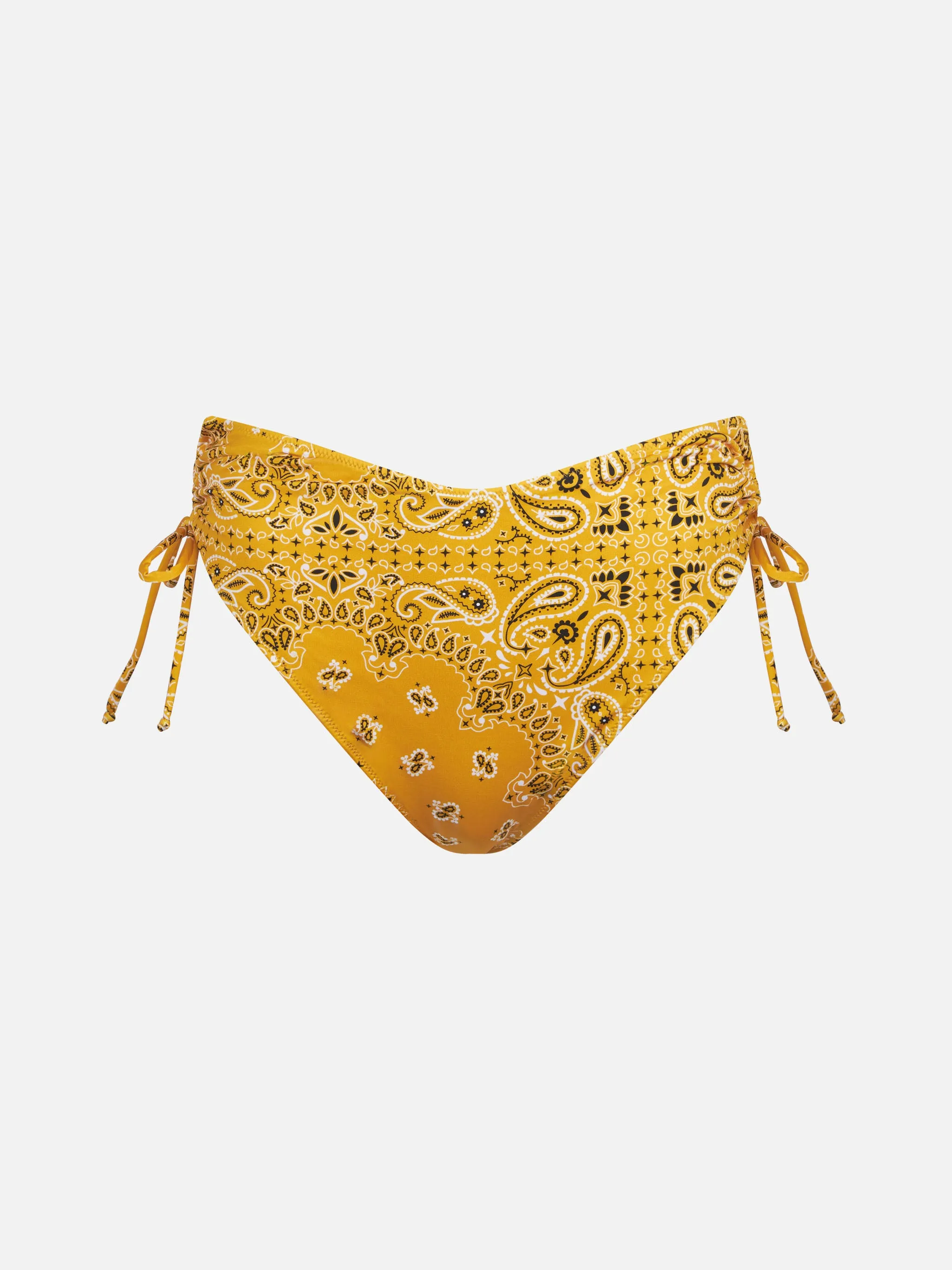 Slip mare donna a vita alta con stampa bandana